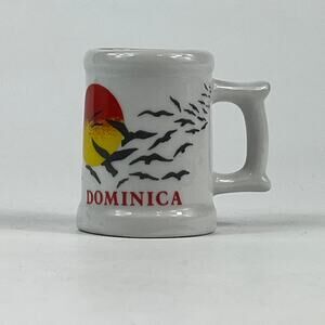 Dominica Caribbean Islands Miniature Novelty Mug Travel Souvenir Vintage Mini